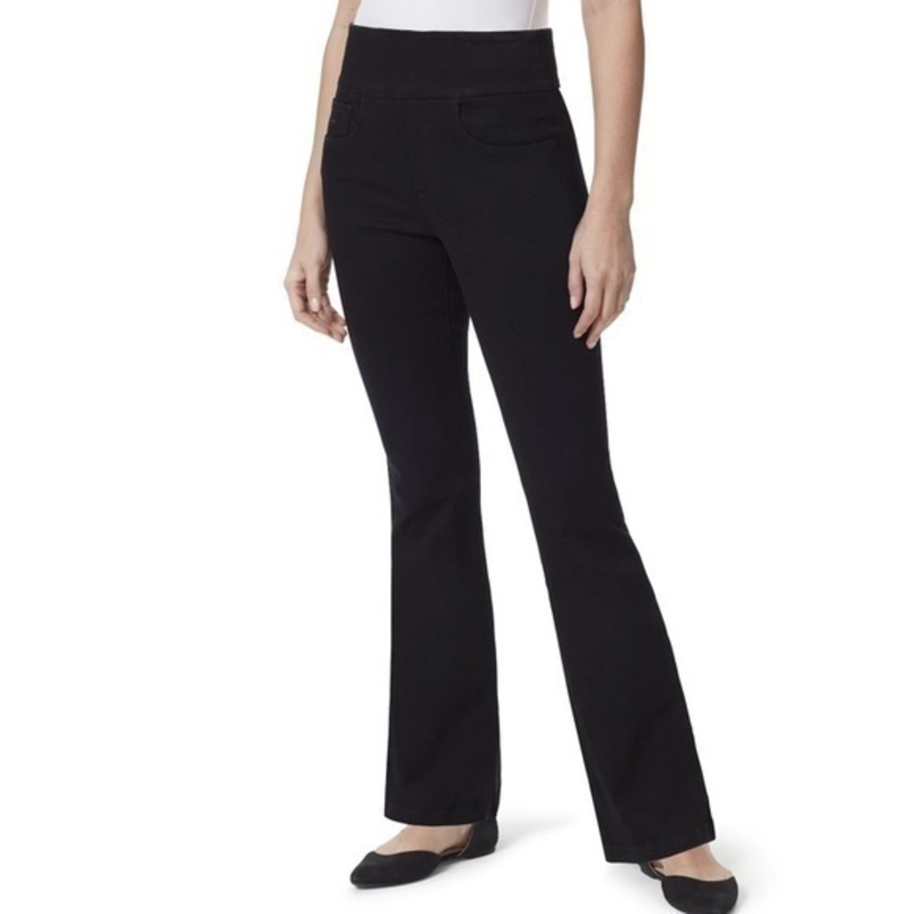 NWT Gloria Vanderbilt Bootcut Jeans Pull On Slimming Panel Stretch size 18 $48
